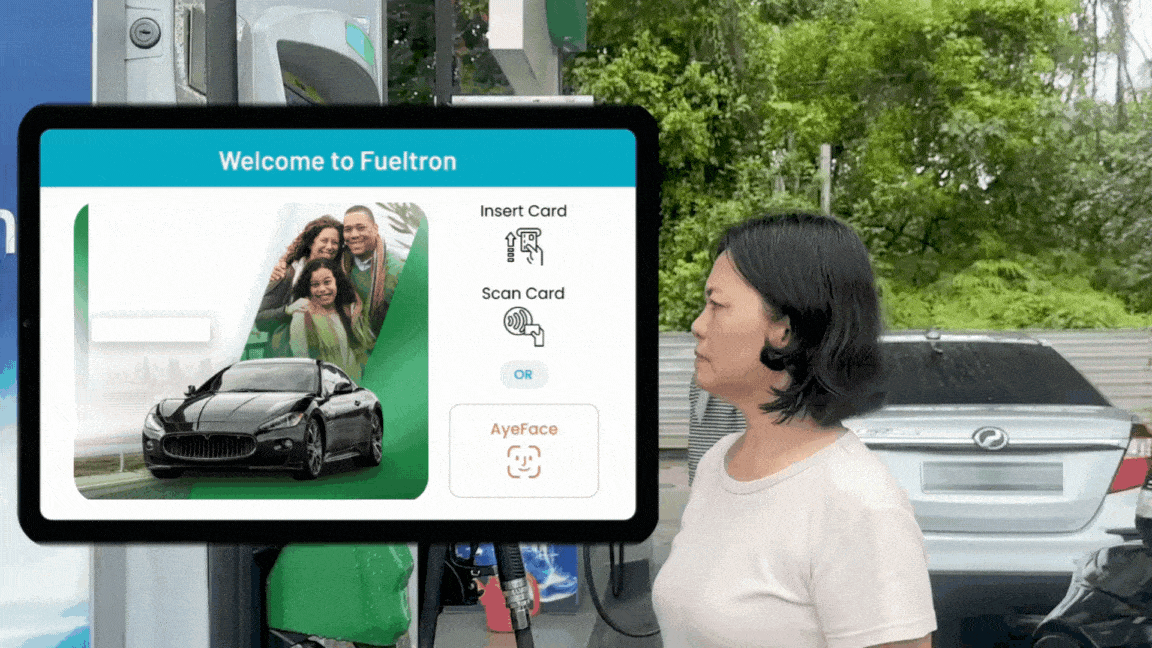 facial recognition fuel payment at pump